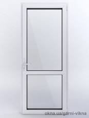 Дверь межкомнатная, Балконная 800*2000 с замком металлопластиковая